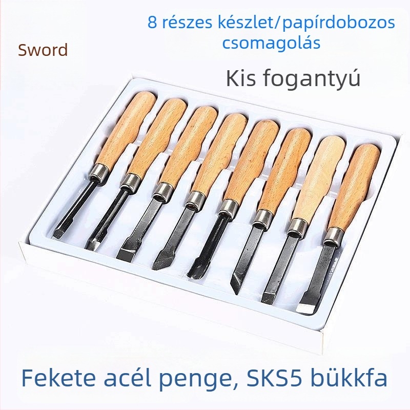 Sword Brand faipari faragó készlet, 8 darabos