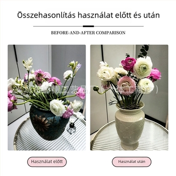 Összecsukható rozsdamentes acél virágrendező váza illesztéssel és elválasztó rács