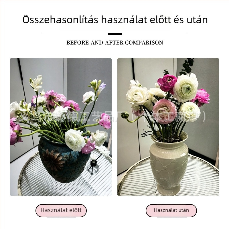 Összecsukható rozsdamentes acél virágrendező váza illesztéssel és elválasztó rács