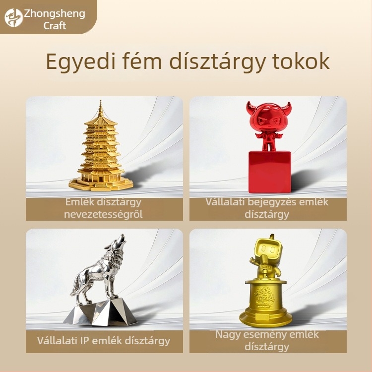 Testreszabható fém figurák rajzfilmszerű stílusban – autómodellek cinkötvözetből, asztali díszek, üzleti ajándékok és emléktárgyak