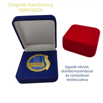 Kézzel faragott réz relief, vidéki táj, tiszta réz