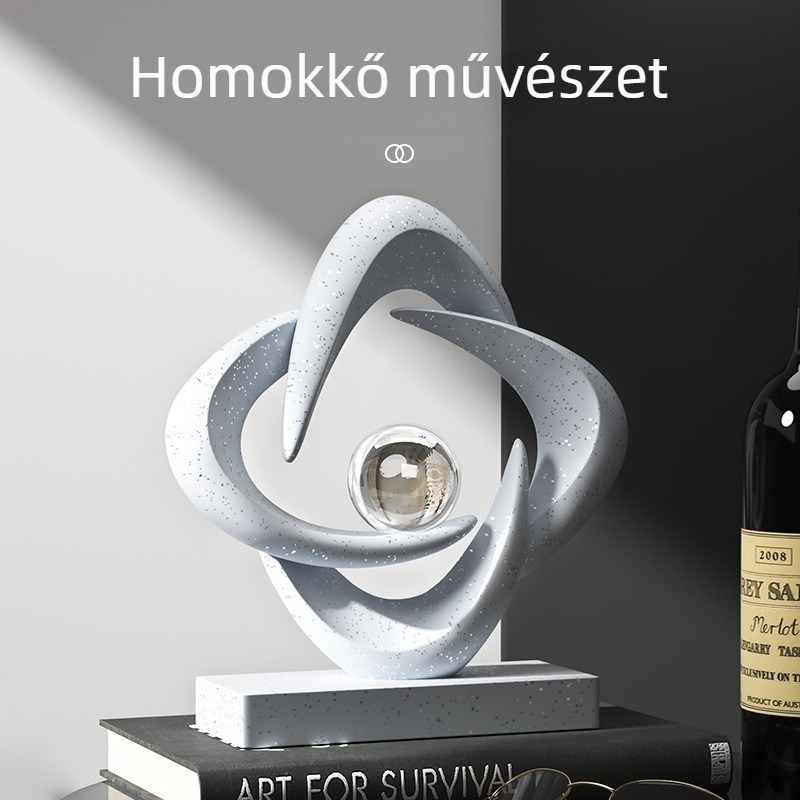 Műgyanta sorsfordító dekoráció – illik boros szekrényhez, TV állványhoz és íróasztalhoz, luxus házavató ajándék