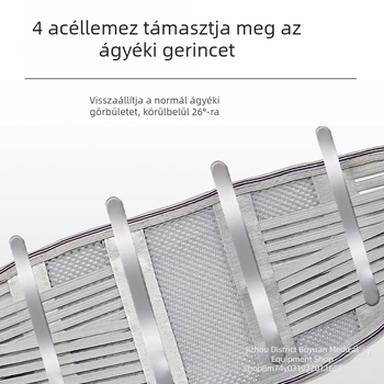 Vékony orvosi ágyéki öv a hátfájás támogatására és a lumbális fájdalom enyhítésére, férfiaknak és nőknek