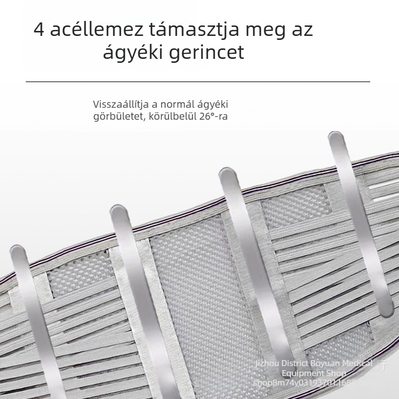 Vékony orvosi ágyéki öv a hátfájás támogatására és a lumbális fájdalom enyhítésére, férfiaknak és nőknek