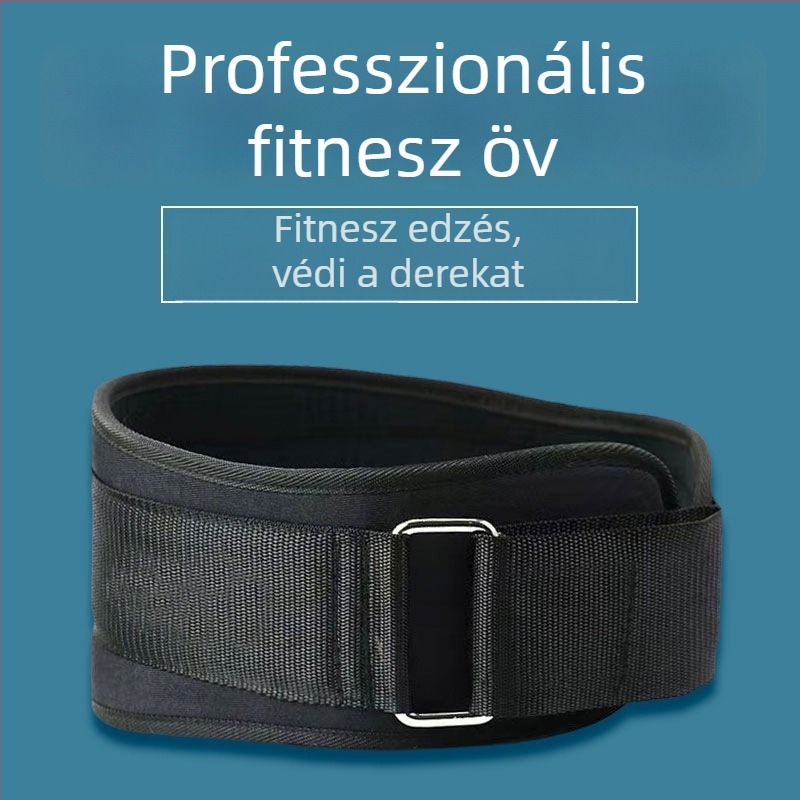 Fitneszhez és súlyemeléshez derékvédő öv – állítható védőöv guggolásokhoz, hasi nyomáshoz és edzés-támogatáshoz