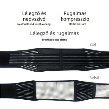 Turmalin önmelegítő deréköv férfiak és nők számára, mágneses fűtésű deréköv sporthoz és hasizom-támaszhoz