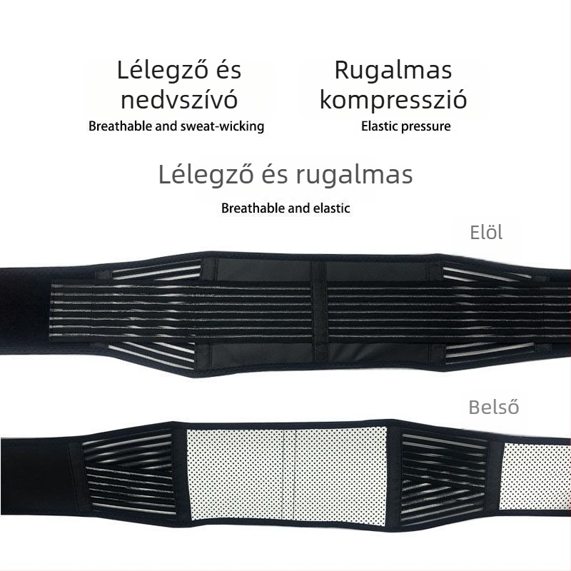 Turmalin önmelegítő deréköv férfiak és nők számára, mágneses fűtésű deréköv sporthoz és hasizom-támaszhoz