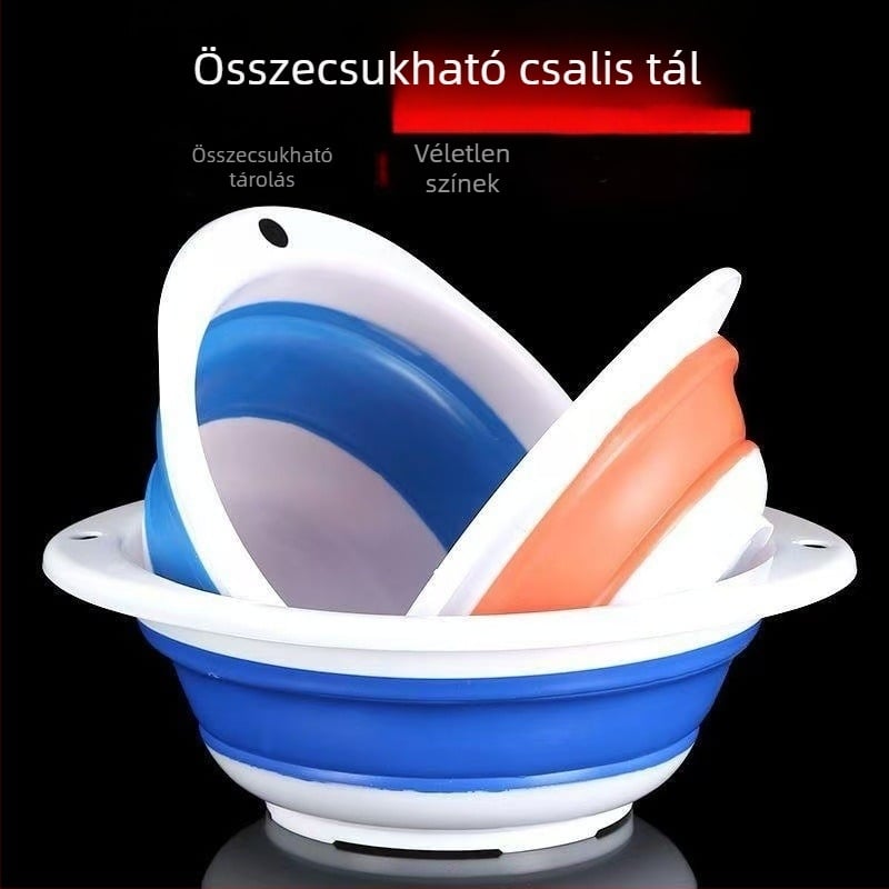 Összecsukható etetőtál — hordozható csaliedény műanyagból