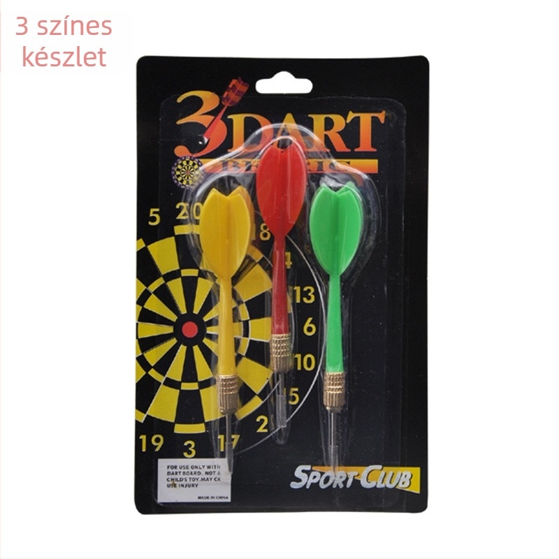 Színes műanyag darthegyek rézbevonatos csúcsokkal – darts kiegészítő készlet