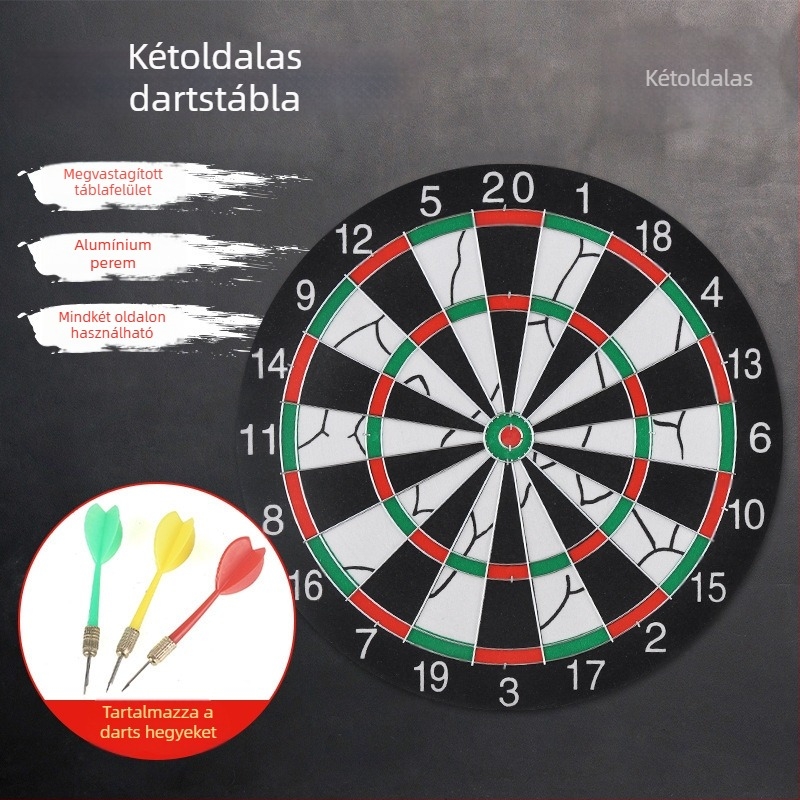 Kétoldalas flockált darts tábla készlet beltéri játékokhoz, edzéshez és versenyekhez – raktáron, nagykereskedelem
