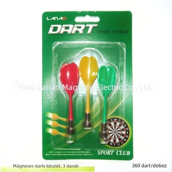 Mágneses darts tűk, mágneses lapos fejű darts, mágneses darts tábla kiegészítők, családbarát mágneses darts játék