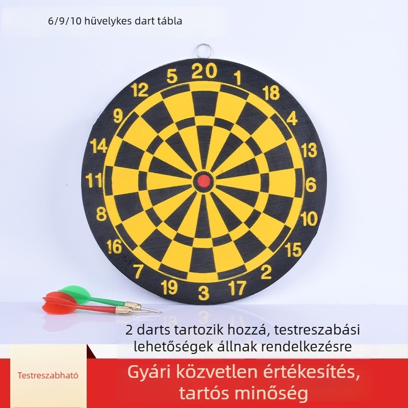 Házi használatra papír dartboard, kis gyakorló cél-tábla, méretek 6, 9 és 10 hüvelyk