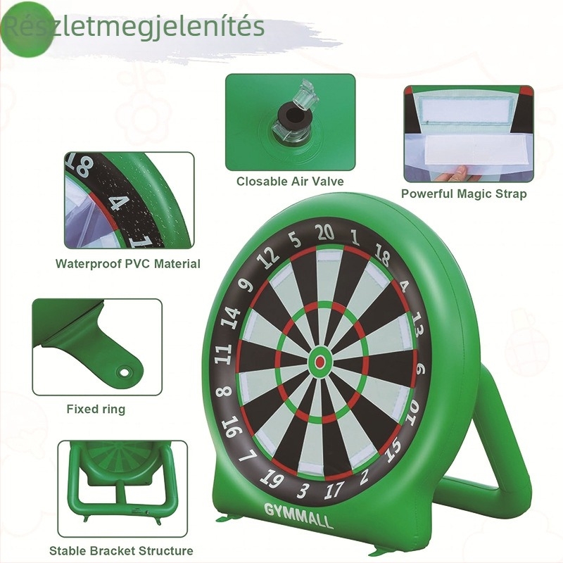 PVC felfújható óriási darts céltábla a kertbe