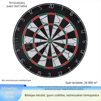 Személyre szabott 18 hüvelykes papír darts tábla beltéri és kültéri használatra