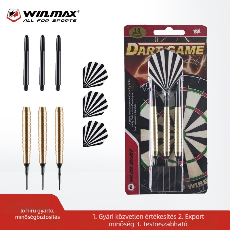 Ón-darts készlet 18 g és 20 g, puha és kemény heggyel, belső használatra, edzésre és versenyekre