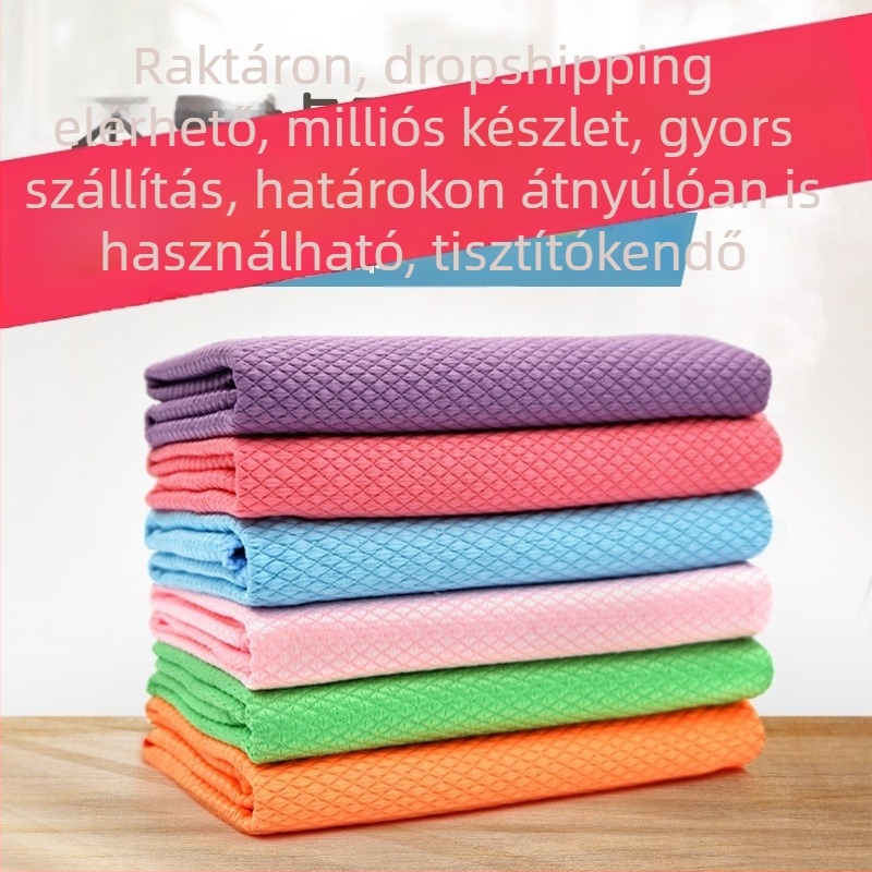 Mikroszálas tisztítókendő üveghez és ablakokhoz – nedvszívó konyhai törlőkendő