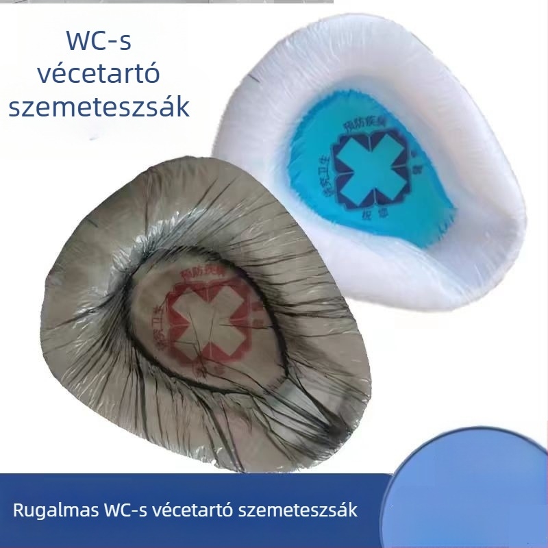 Felnőtt vécézacskó, elastikus műanyag, vastagított és megnagyobbított