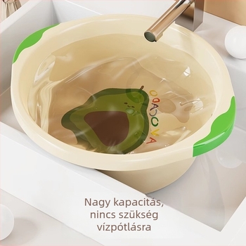Műanyag kis mosóedény otthoni használatra, babaméretű fürdetőedény, ruhamosóedény, vastagított víztároló medence az arc mosásához, kollégiumi használatra