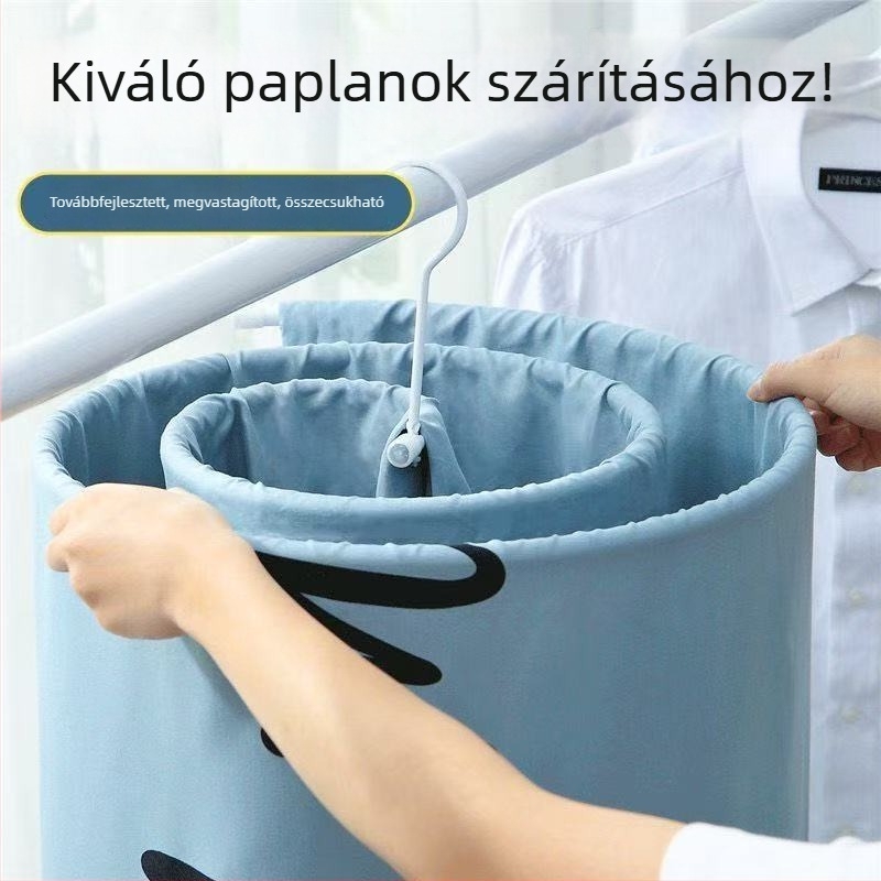 Kör alakú forgó ruhaszárító állvány erkélyre – otthoni használatra, többfunkciós