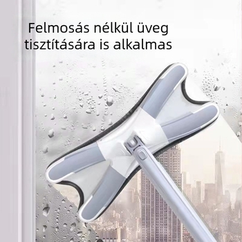 Pillangó formájú mikroszálas felmosó száraz és nedves tisztításra; könnyen használható érintés nélkül; ideális otthonra és kollégiumba.