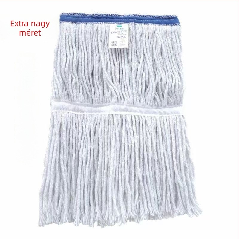 28 cm-es nagy pamutfonalú mop, régi típusú padló-mop