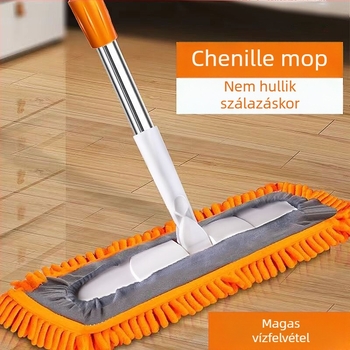 Chenille lapos mop otthoni használatra – gyors nedvszívás, nedves/száraz kétfunkciós tisztítás padlókhoz és csempékhez, autómosáshoz