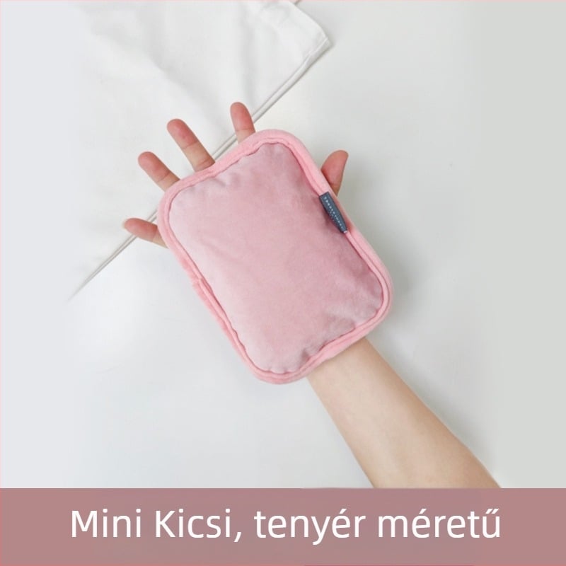 Tölthető melegvíz zacskó – kis méretű, kézben tartható melegítő arcra és szemre, mini hasmelegítő kompresszió
