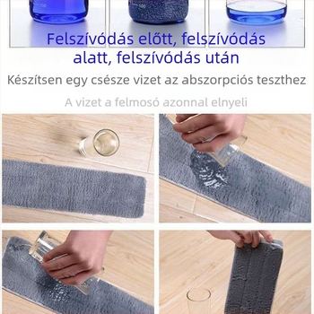 Lapos mophoz cserélhető ruha, ragasztó típusú, mosható, vastagított
