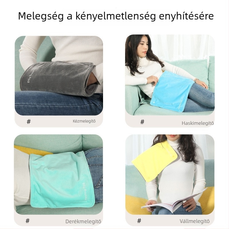 USB-s táplált elektromos kézmelegítő és melegítő párna, 30×50 cm, összecsukható, rejtett patenttal