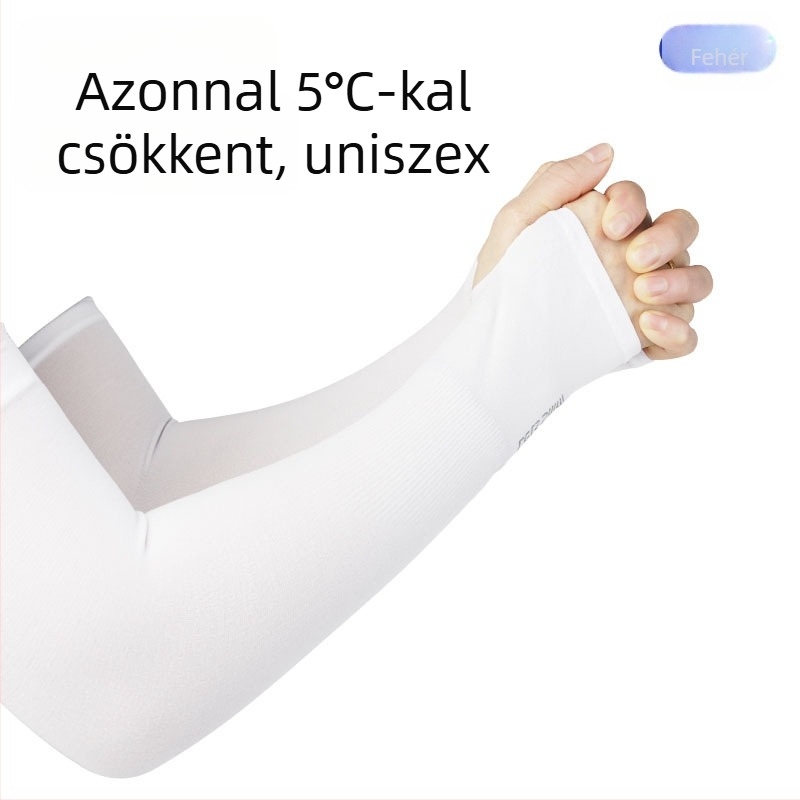 Uniszex jégselyem karvédő nyárra, kerékpározáshoz és vezetéshez, hűtő hatású napvédelmi