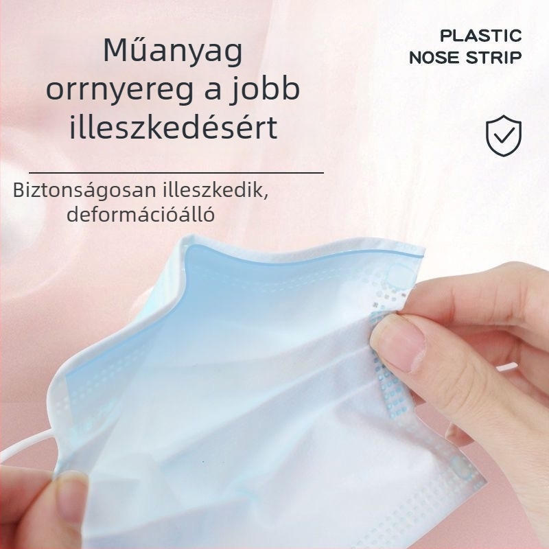 Haishi hainuo gyerekeknek szánt sebészeti maszk, egyszer használatos, kék, egyedi csomagolású, A109