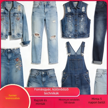 Személyre szabott denim: ingek, nadrágok és szoknyák pamut-denimből, készítve a képek és minták alapján
