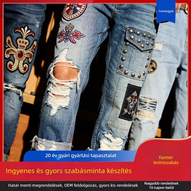 Személyre szabott denim: ingek, nadrágok és szoknyák pamut-denimből, készítve a képek és minták alapján