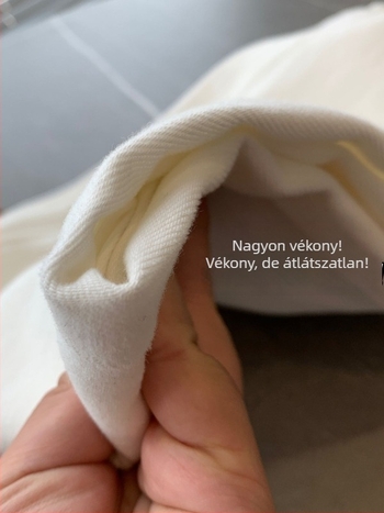 Fehér női farmer, magas derékkal, egyenes szabású, kényelmes és sokoldalú Tencel anyagból