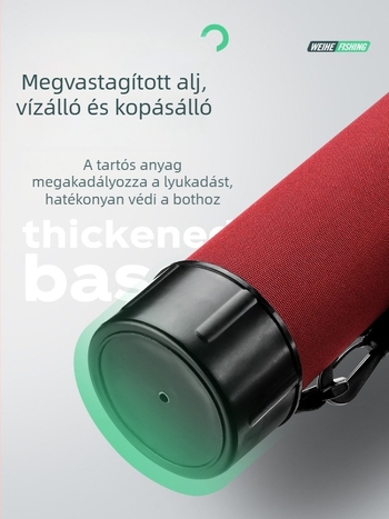 Weihe Sports Piros Horgászbot Táska, Típus A, 46 cm, 403 g, Hordozható Szerelék-tároló Hátizsák
