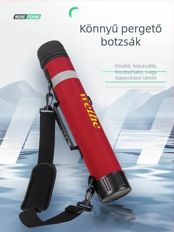 Weihe Sports Piros Horgászbot Táska, Típus A, 46 cm, 403 g, Hordozható Szerelék-tároló Hátizsák