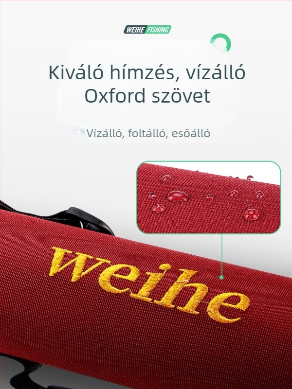 Weihe Sports Piros Horgászbot Táska, Típus A, 46 cm, 403 g, Hordozható Szerelék-tároló Hátizsák