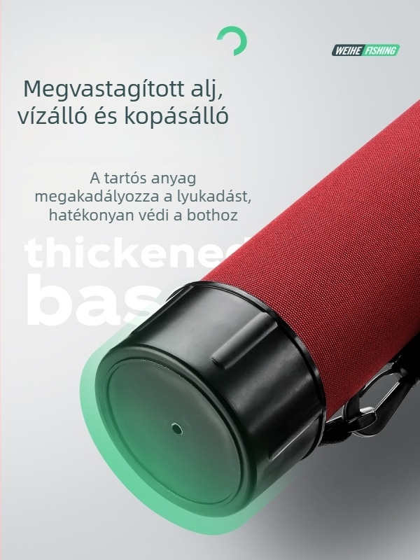 Weihe Sports Piros Horgászbot Táska, Típus A, 46 cm, 403 g, Hordozható Szerelék-tároló Hátizsák