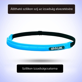 Szilikonból készült sportfejpánt futáshoz és kerékpározáshoz, uniszex, logóval testreszabható