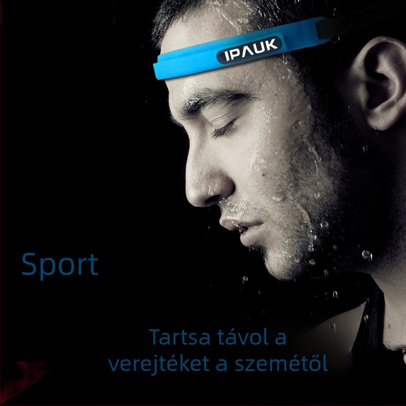 Szilikonból készült sportfejpánt futáshoz és kerékpározáshoz, uniszex, logóval testreszabható