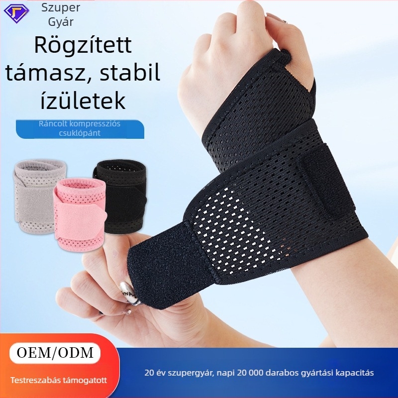 Sportos csuklóortézis, kompressziós TFCC-támogatás, edzéshez, badmintonhoz és teniszhez