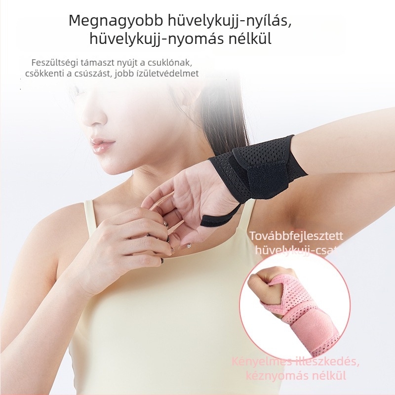 Sportos csuklóortézis, kompressziós TFCC-támogatás, edzéshez, badmintonhoz és teniszhez