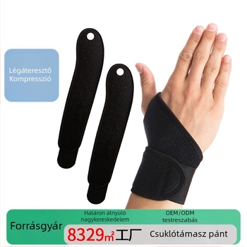 Légáteresztő, könnyű csuklópánt sporthoz és edzéshez, inak védelme és a ficamok megelőzése, kosárlabda csuklópánt
