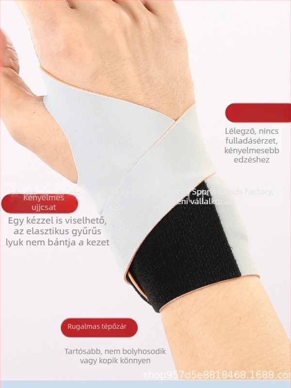 Badminton csuklóvédő és támogatás rándulás utáni felépüléshez, sportos csuklótartó, univerzális méret