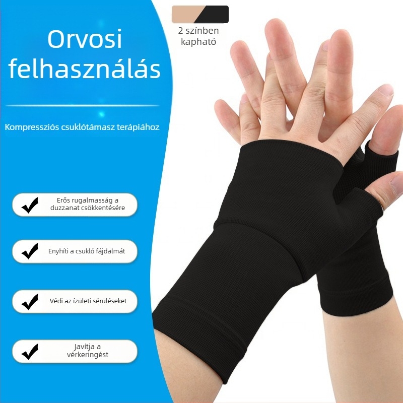 Palmavédő kesztyű kültéri kerékpározáshoz és hegymászáshoz, csuklótámogatással