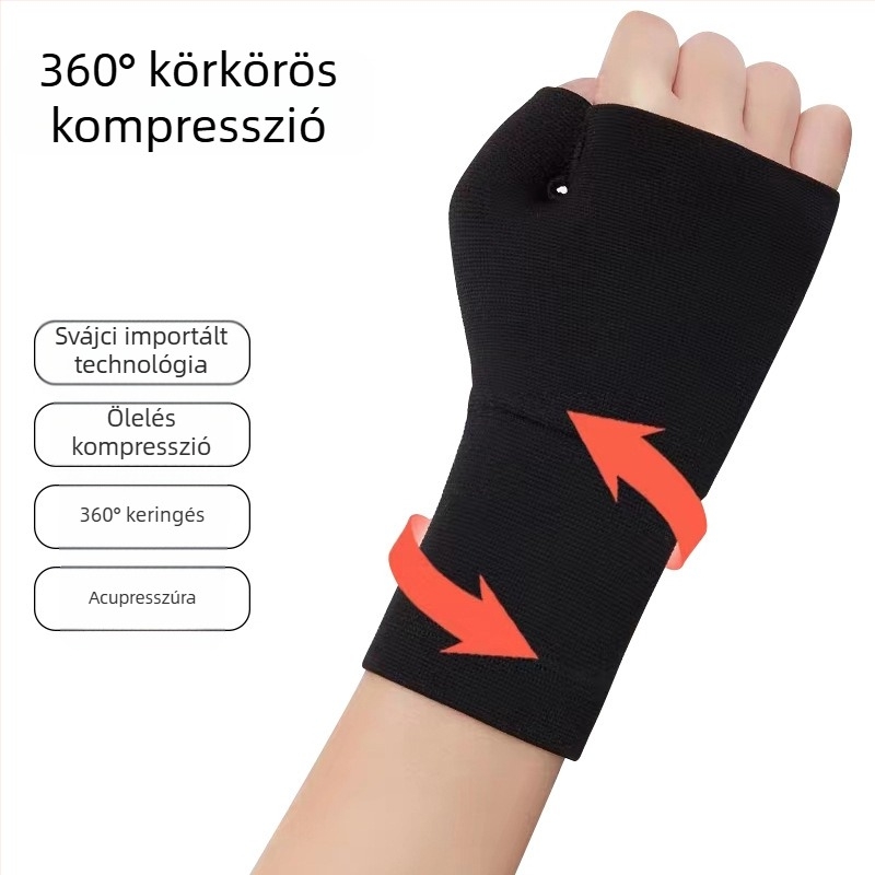 Palmavédő kesztyű kültéri kerékpározáshoz és hegymászáshoz, csuklótámogatással