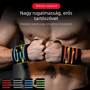 Rugalmas, állítható csuklótámasz, izzadságot felszívó kompressziós pánt kosárlabdához