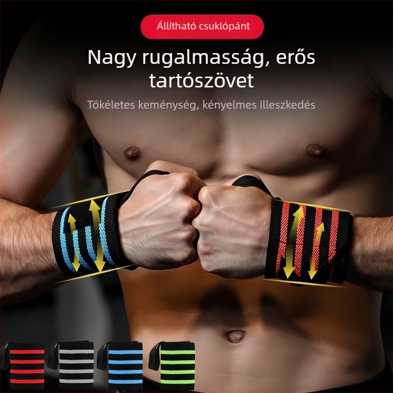 Rugalmas, állítható csuklótámasz, izzadságot felszívó kompressziós pánt kosárlabdához