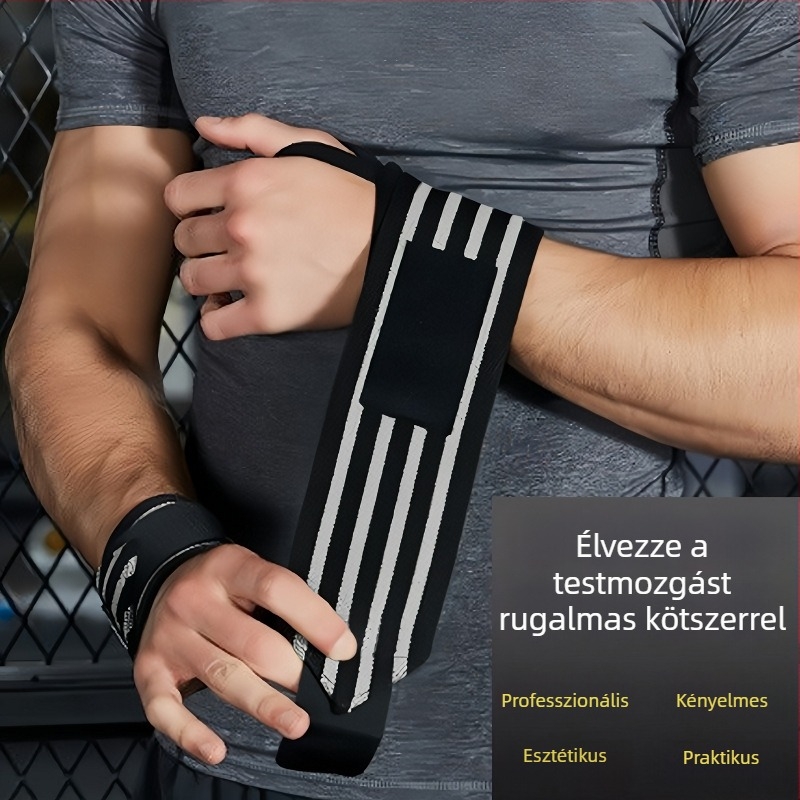Rugalmas, állítható csuklótámasz, izzadságot felszívó kompressziós pánt kosárlabdához