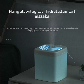 Új modell légnedvesítő kettős permetezéssel és nagy köd kimenettel, otthoni használatra, asztali USB párásító